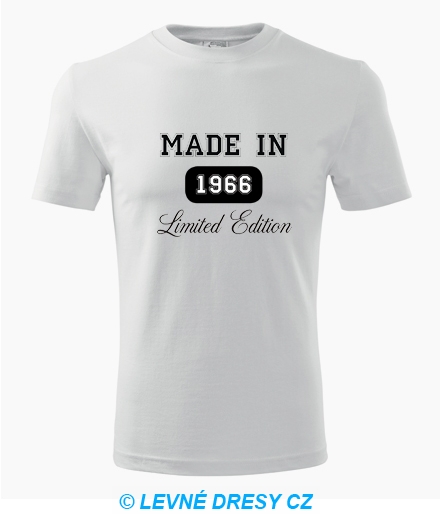 Tričko Made in + rok narození