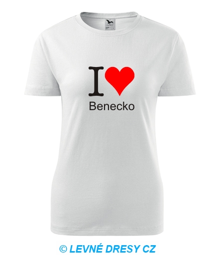 Dámské tričko I love Benecko