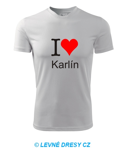 Tričko I love Karlín