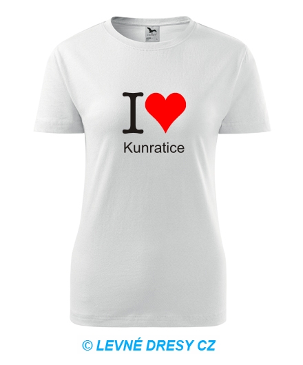 Dámské tričko I love Kunratice
