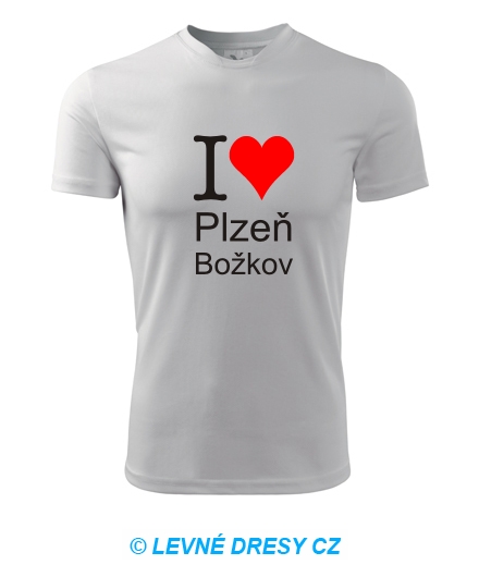 Tričko I love Plzeň Božkov