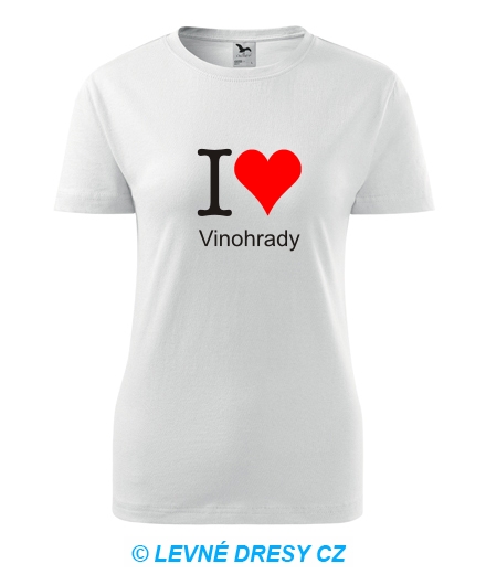 Dámské tričko I love Vinohrady