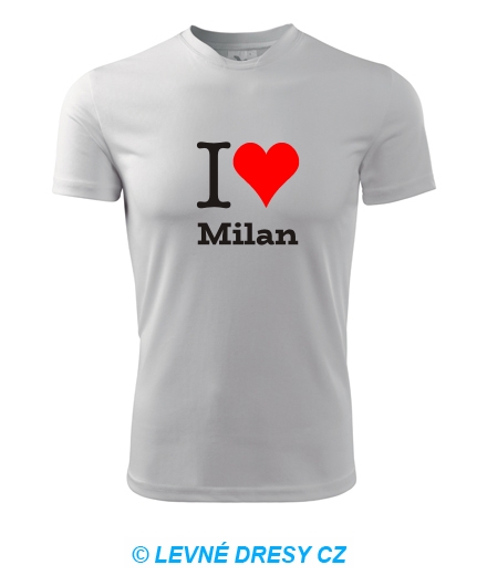 Tričko I love Milan