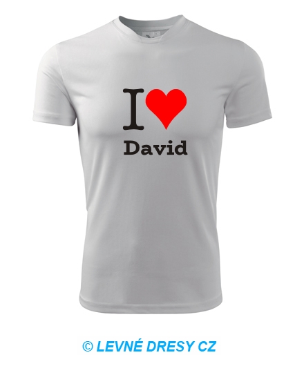 Tričko I love David