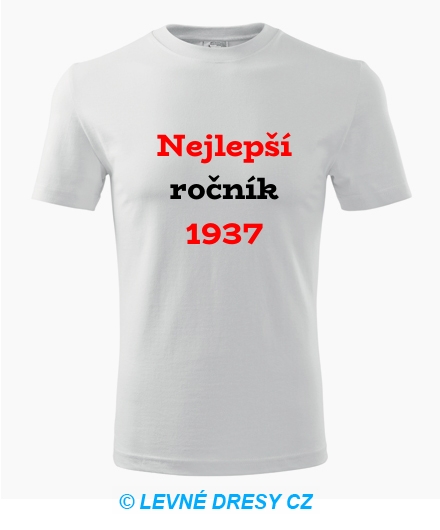 Narozeninové tričko Nejlepší ročník 1937