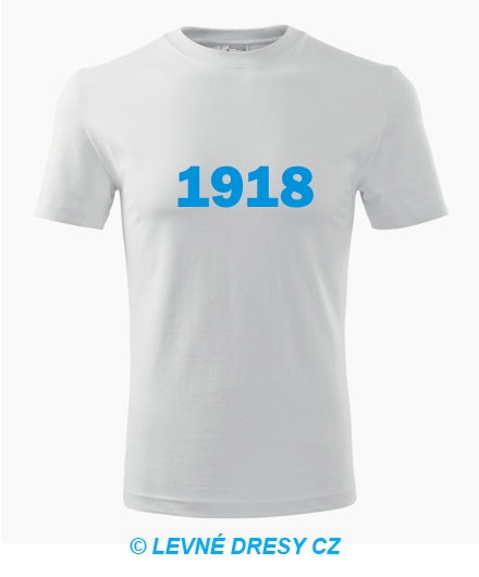 Narozeninové tričko s ročníkem 1918