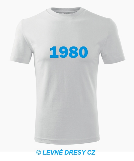Narozeninové tričko s ročníkem 1980