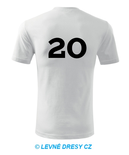 Tričko s číslem 20