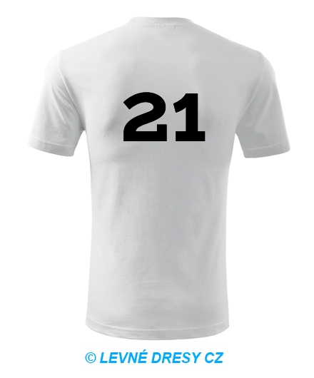 Tričko s číslem 21