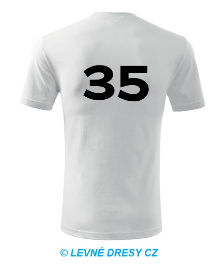 Tričko s číslem 35