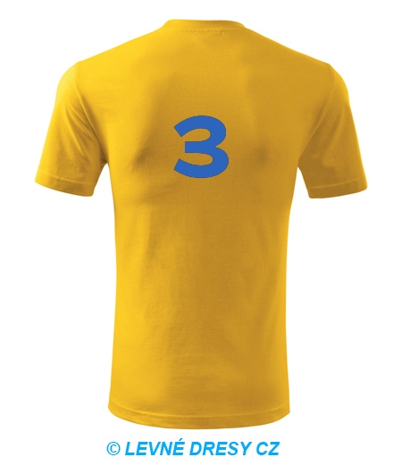 Tričko s číslem 3