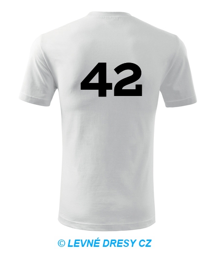 Tričko s číslem 42