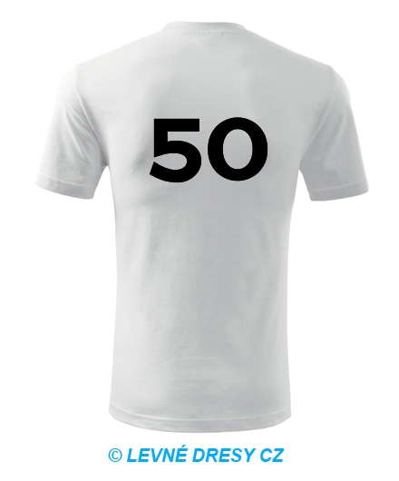Tričko s číslem 50