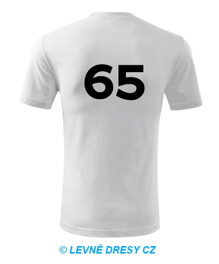 Tričko s číslem 65