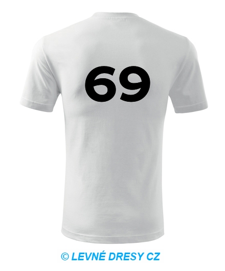 Tričko s číslem 69