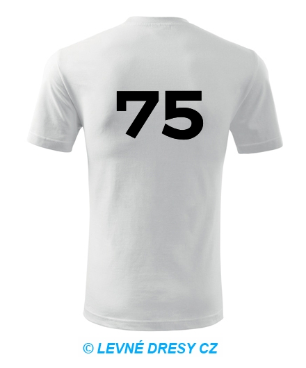 Tričko s číslem 75