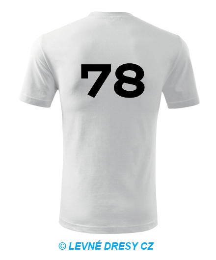 Tričko s číslem 78