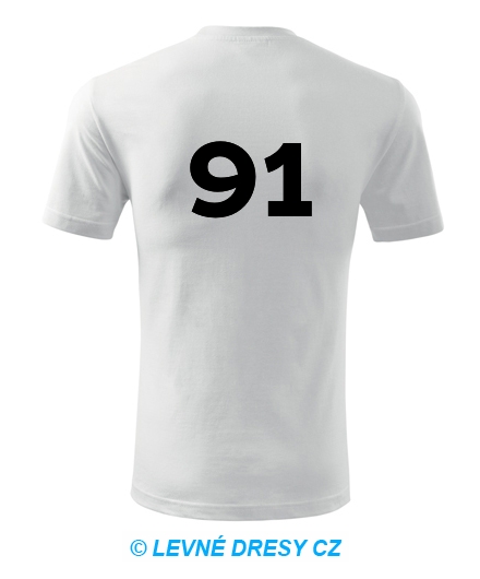 Tričko s číslem 91