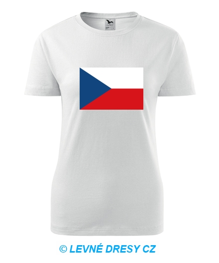 Dámské tričko s českou vlajkou