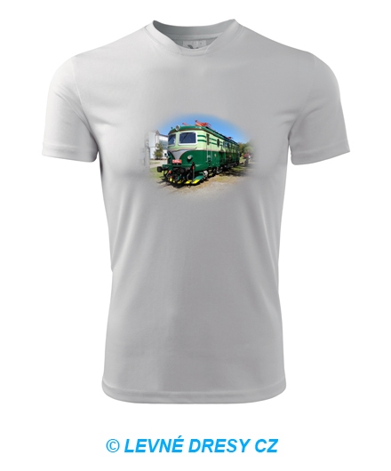 Tričko s elektrickou lokomotivou Bobina