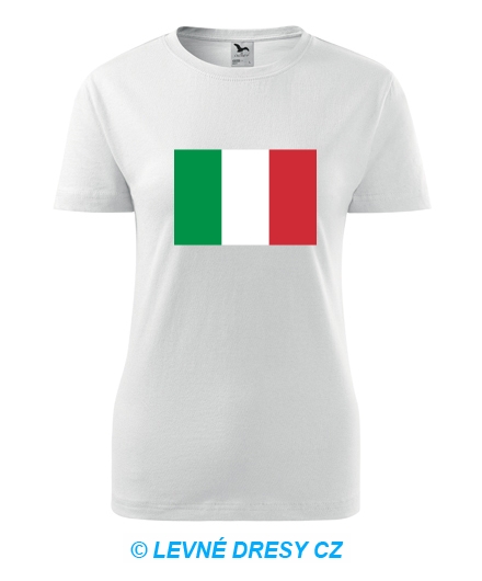 Dámské tričko s italskou vlajkou