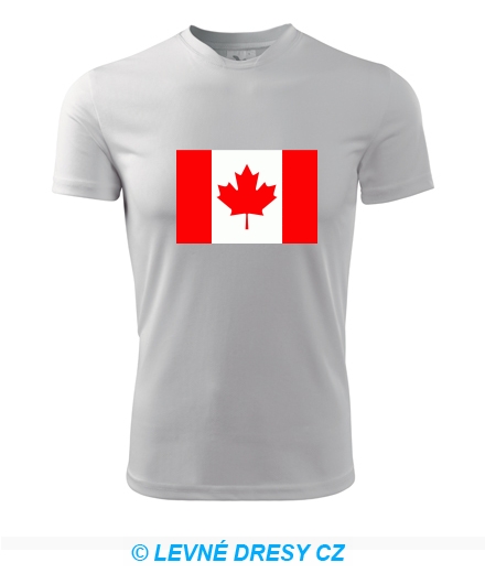 Tričko s kanadskou vlajkou
