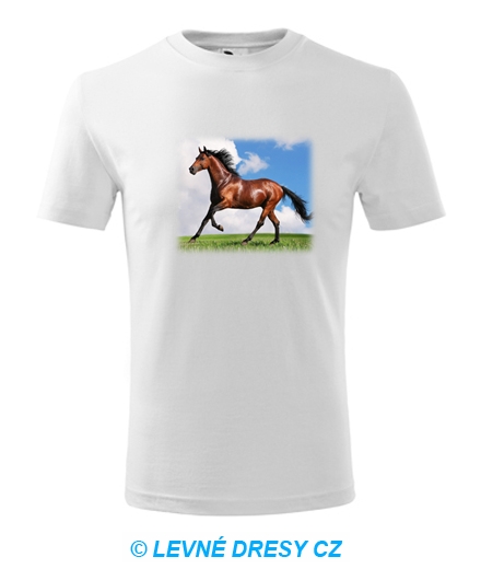 Tričko s koněm dětské