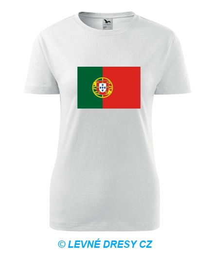 Dámské tričko s portugalskou vlajkou
