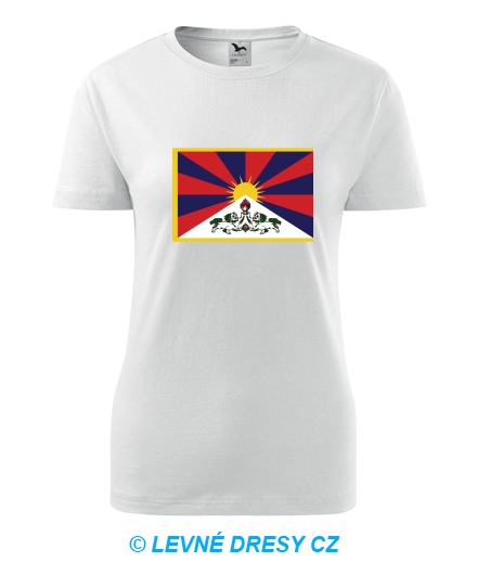 Dámské tričko s tibetskou vlajkou