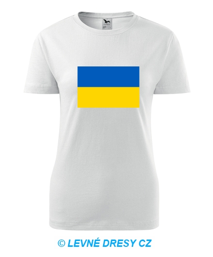 Dámské tričko s ukrajinskou vlajkou