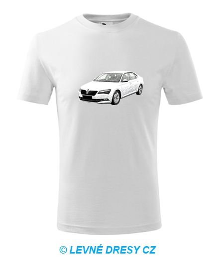 Dětské tričko s kresbou Škoda Superb